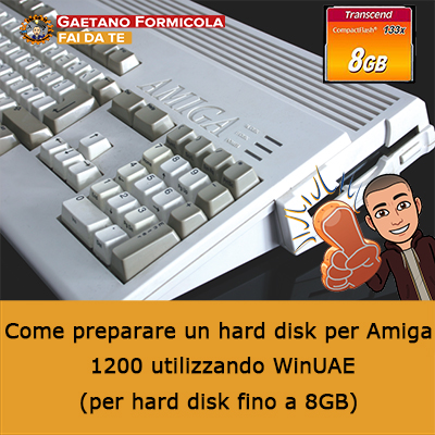 Come preparare un hard disk per Amiga 1200 utilizzando WinUAE (per hard disk fino a 8GB)